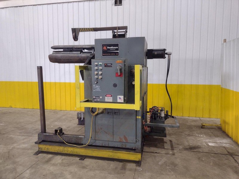 20,000 LBS X 36" FEEDLEASE MODEL #PR-20M-36 MOTORIZED UNCOILER COIL REEL : YOBRO #24895