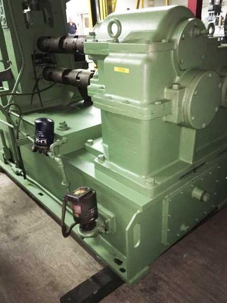 10" x 2", FENN 2 HI WIRE FLATTENING MILL, 75 HP DC, CARBIDE SHELL ROLLS (12009)