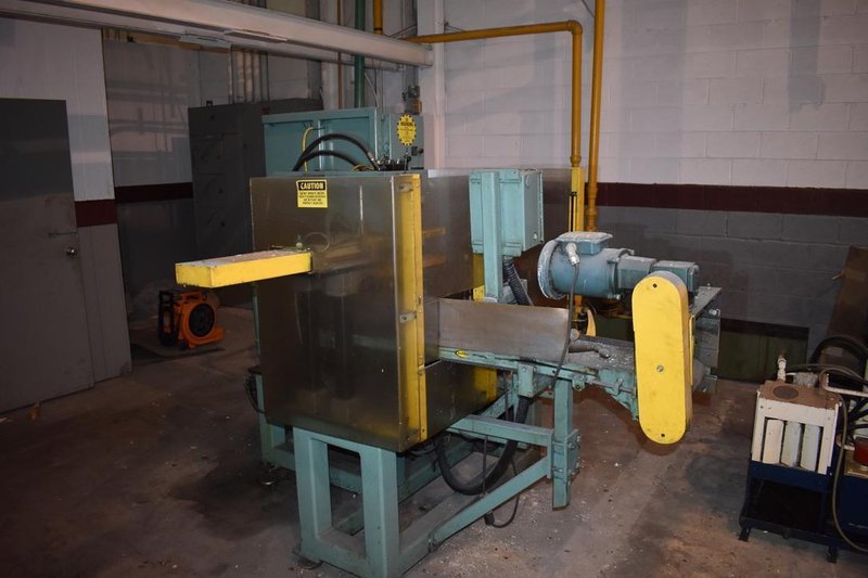 12 Ton NEFF C-Frame Hydraulic Press Model D12-5M, 7" STR, 18" DLO, 7" Throat, Rotary Table