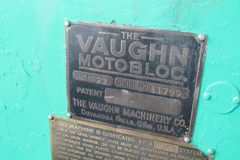 #22 VAUGHN "MOTOBLOC" SINGLE DECK VERTICAL DRAW BLOCK: STOCK #14250