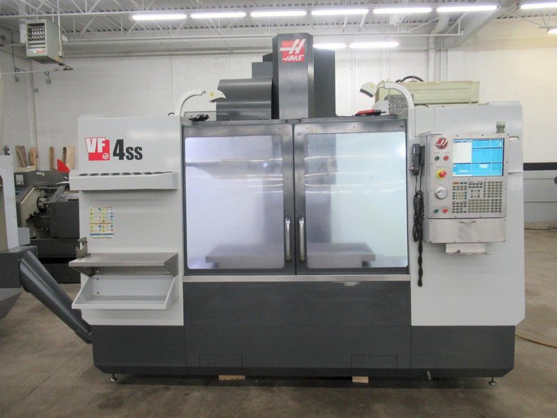 Haas VF-4SS CNC Vertical Machining Center, 50"x20"x25", 12K Spindle, 4th-Axis Drive, Chip Auger, LOW HOURS!