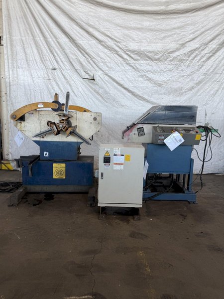 3,300 LB x 5.9" x .06" ORII SERVO FEEDLINE W/ DUAL UNCOILER. STOCK # 0130125.