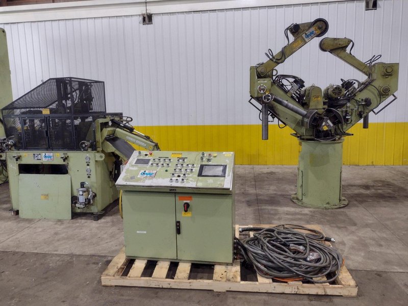 18” X .175”  CWP MODEL #SFAC4-20 SPACE-SAVER AUTOMATIC DOUBLE END SERVO COIL FEED LINE: STOCK #22211