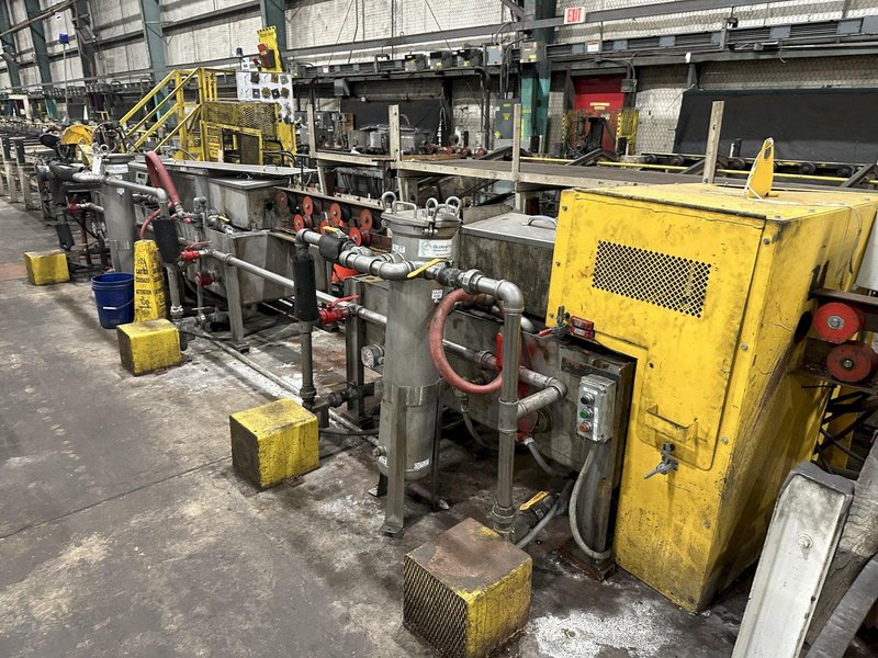 4" CAPACITY ULTRASONIC BAR &amp; TUBE CONTINUOUS WASHER: STOCK #22589
