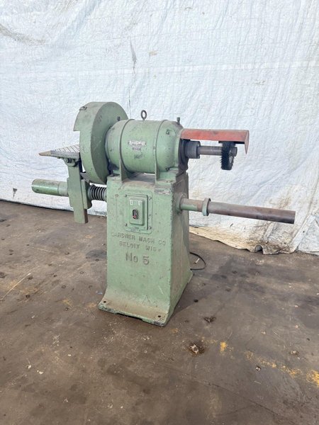 18" GARDNER NO. 5 ABRASIVE &amp; WIRE GRINDER. STOCK # 0672925