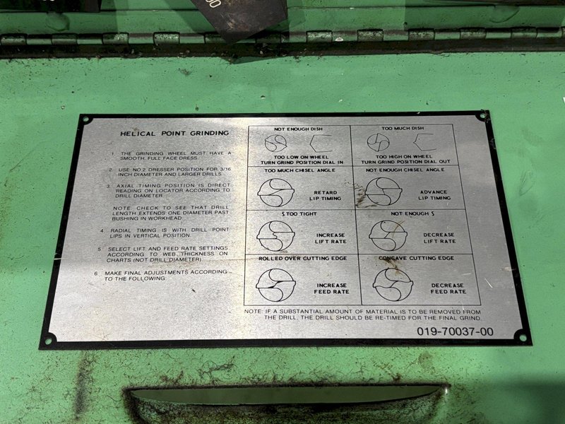 1.5" GIDDINGS &amp; LEWIS WINSLOMATIC MODEL HR DRILL POINT GRINDER &amp; TOOL SHARPENER: STOCK #22072