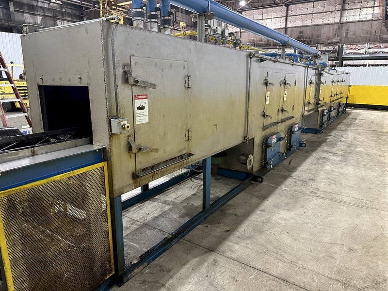 18" X 15" H X 4 STAGE CONTINENTAL EQUIPMENT CORP GAS HEAT STAINLESS STEEL CONVEYOR WASHER, NEW IN 2010: STOCK #21908
