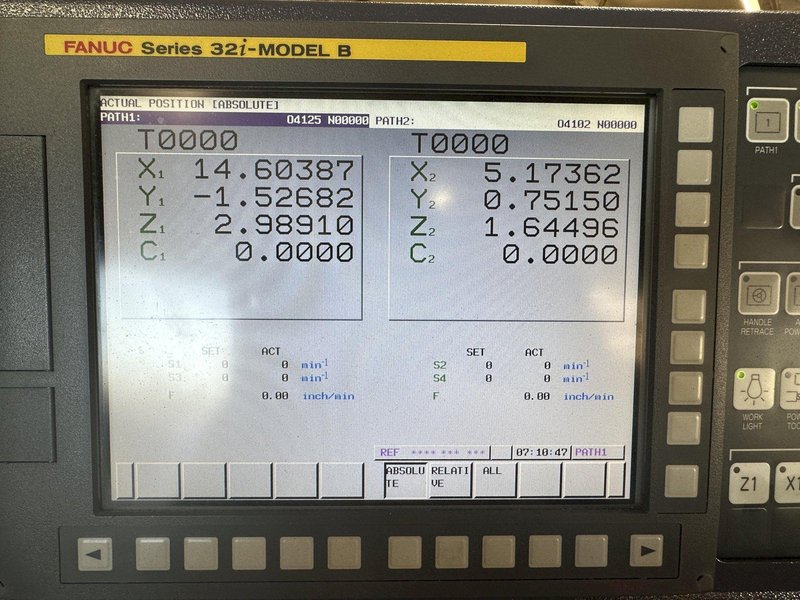 STAR SR-32JII Type B Swiss CNC Lathe 2019 w/ Turning Tool with 6 Stations, Back Side facing Operator 5 Stations Live, Back Side Sub Spindle Tools 8 Stations (4 /4 stacked on top of each other all live) (The Y Axis), Parts Conveyor, LNS Alpha 538 Magazine Bar Loader, Fire Suppression System. Ran oil.