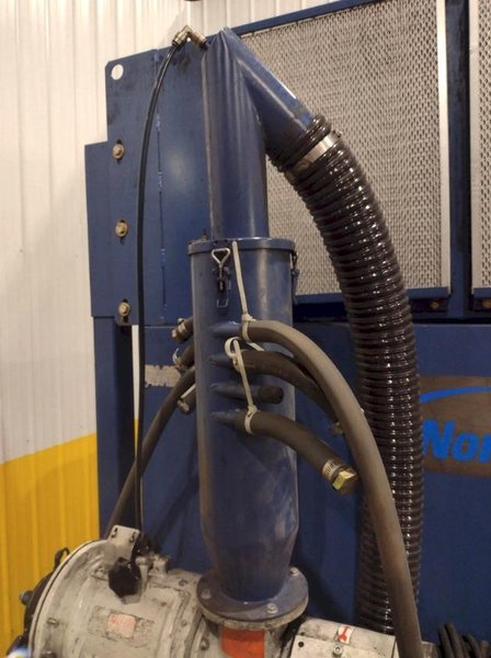 NORDSON POWDER COAT PAINT SYSTEM WITH FEEDER &amp; I-CONTROL. STOCK # 0985326