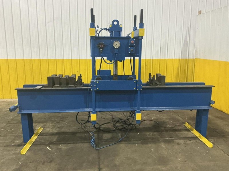 75 TON X 96" DRILCO TRAVELING HEAD HYDRAULIC STRAIGHTENING PRESS: YOBRO #25865