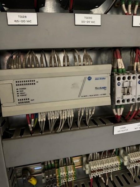 2007 Sinto model scc-90-a vertically parted cold box core cell s/n scc-0011-00 with recieving hopper, scc90 core machine with enclosure and controls