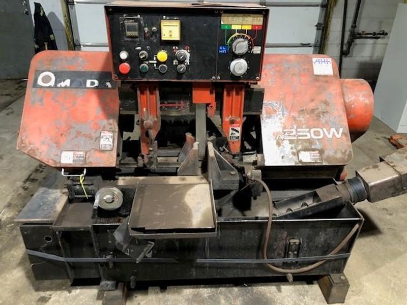 10" X 12" AMADA HA-250-W AUTOMATIC BAND SAW, 1998 STOCK# 2871