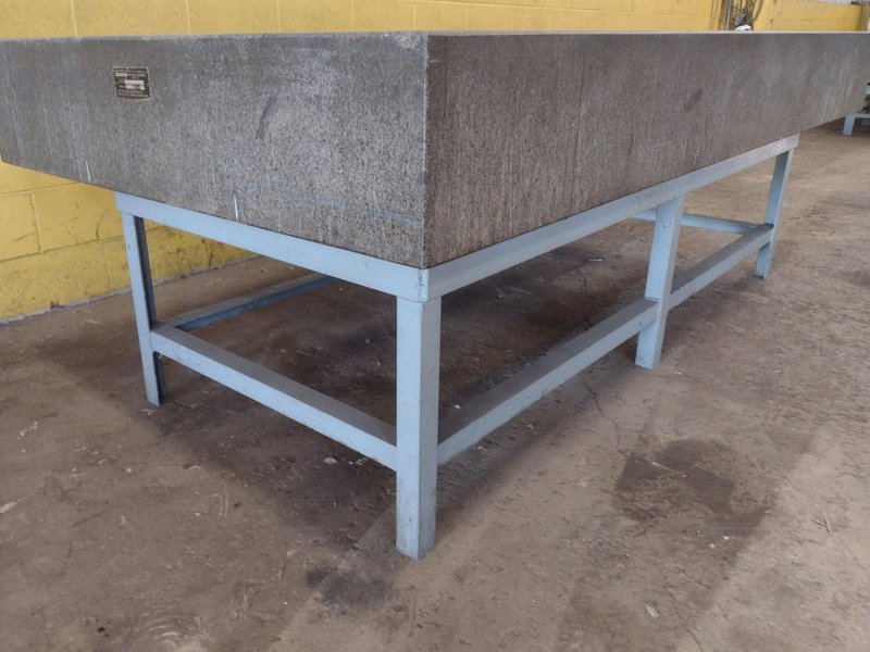 8' X 4' X 10" CHALLENGE PRECISION LAYOUT INSPECTION GRANITE TABLE: STOCK #23800
