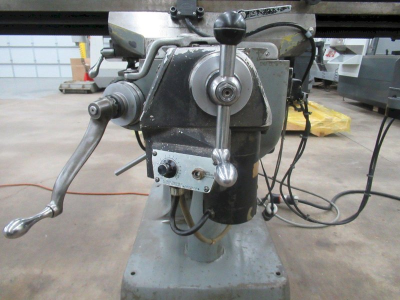 Bridgeport Series I-2HP Vertical Knee Mill, 2-Axis DRO, 9" x 48" Table, Power Table Feed