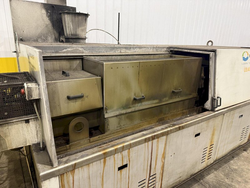 12" WIDE RANSOHOFF LEANVEYOR 3-STAGE STAINLESS STEEL MESH CONVEYOR PASS THROUGH PARTS WASHER, NEW 2017: YOBRO #24292
