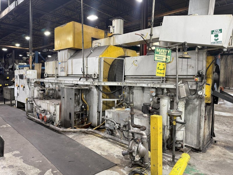 48" X 3-STAGE RANSOHOFF ROTARY DRUM BATCH AUTOMATIC PARTS DEBURR &amp; WASHER SYSTEM, NEW 2013: YOBRO #24300