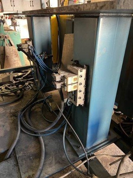 OTC Almega Arc Cell E-120 AX2 Robotic Weld Cell, 2012