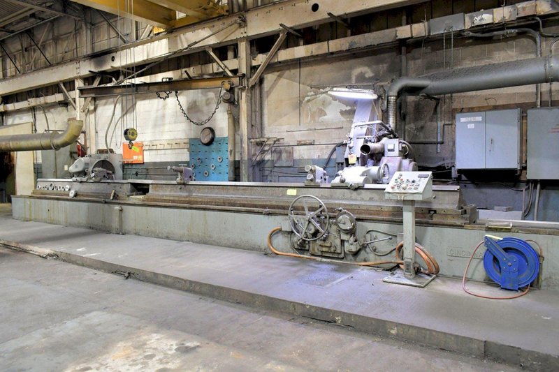 24" SWING x 372" LONG (31' CAPACITY) CINCINNATI CYLINDRICAL GRINDER / POLISHING MACHINE: YOBRO #24067