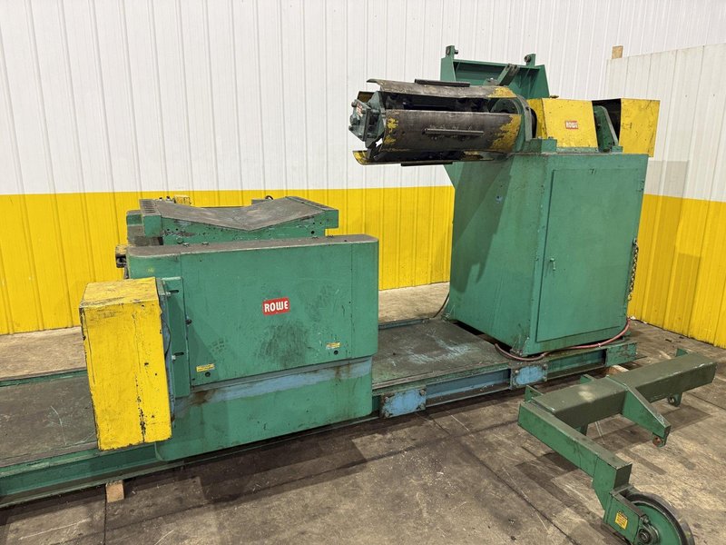 10,000 LBS X 24" X .105" ROWE ENTRY SERVO FEED LINE, COIL CAR, REEL, STRAIGHTENER, INDRAMAT SERVO FEED: YOBRO #24518