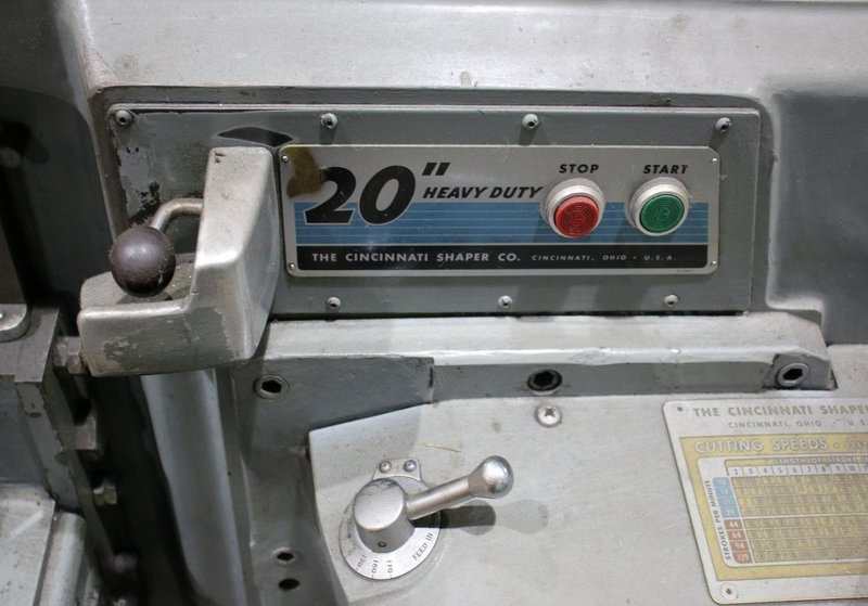 20" CINCINNATI HEAVY DUTY SHAPER WITH VISE: YOBRO #26413