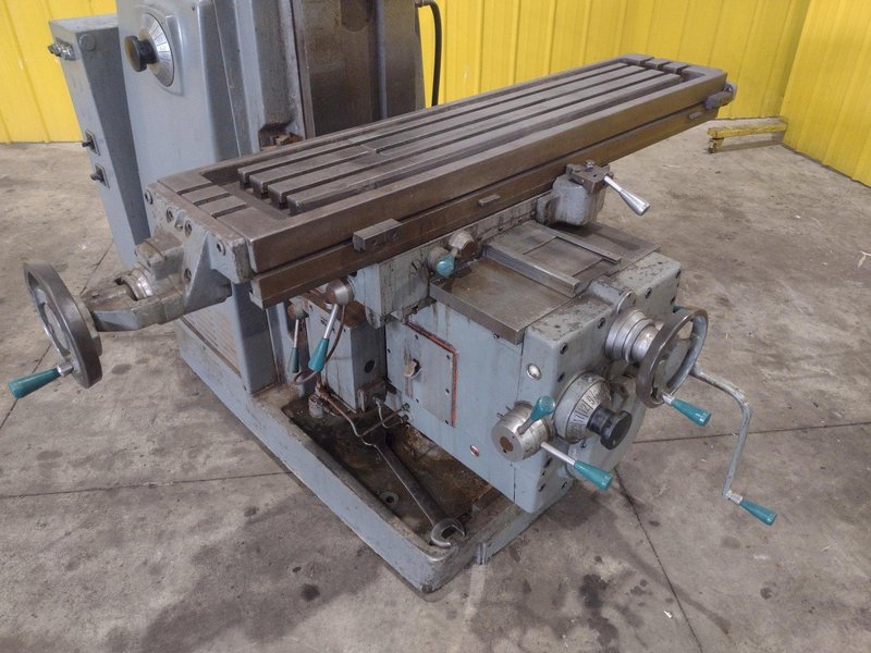 #205 K&amp;T MILWAUKEE KEARNEY AND TRECKER MODEL #205 S-12 HORIZONTAL MILL WITH TOOLMAKERS VERTICAL HEAD: STOCK #22495