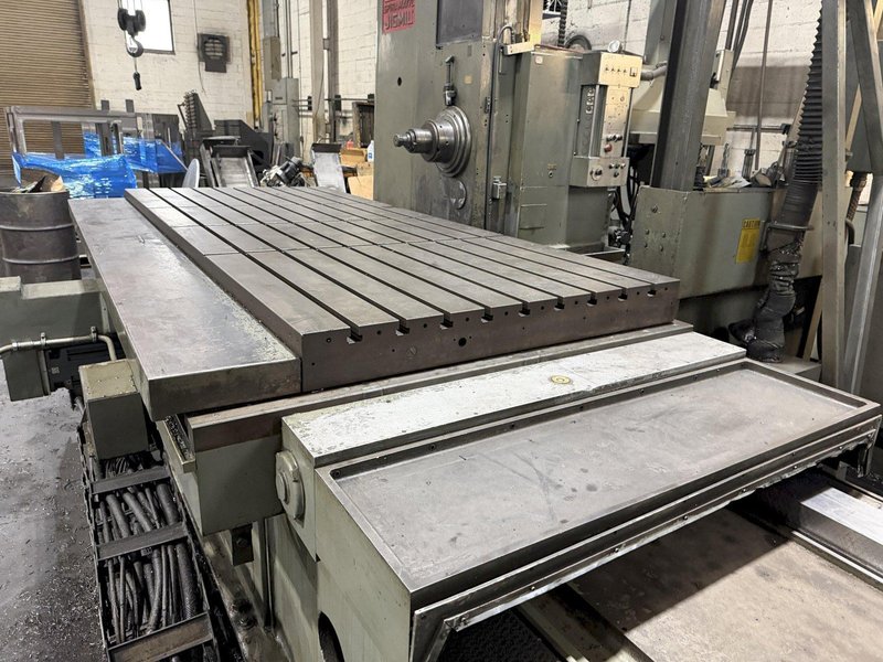 5" DEVLIEG 5K-120 CNC HORIZONTAL BORING MILL WITH UPDATED FAGOR CONTROL. STOCK # 0219826