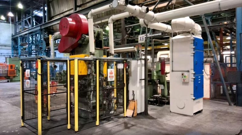 100 TON WILKINS &amp; MITCHELL HOT FORGING PRESS W/ SUB PRESS