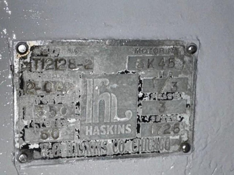 HASKINS HIGH SPEED AIR TAPPING MACHINE STOCK #3741