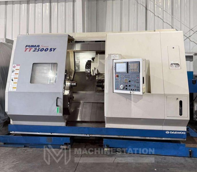 Daewoo Puma TT2500SY Multi Axis CNC Lathe – Y Axis Twin Spindle Twin Turret
