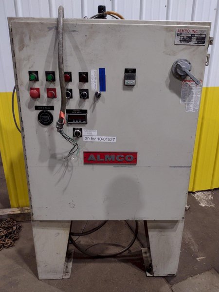 60" X 8 CU FT ALMCO MODEL V8-S TUB TYPE VIBRATORY DEBURRING FINISHING SYSTEM: STOCK #18832