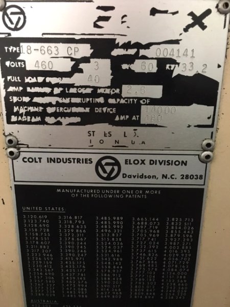 1988 ELOX 12-6636 | EDM, Conventional