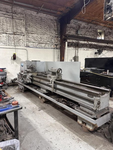 120″ Cincinnati Engine Lathe, 1964 – Tailstock, 15″ 3-Jaw Chuck, 2.375″ Through Hole