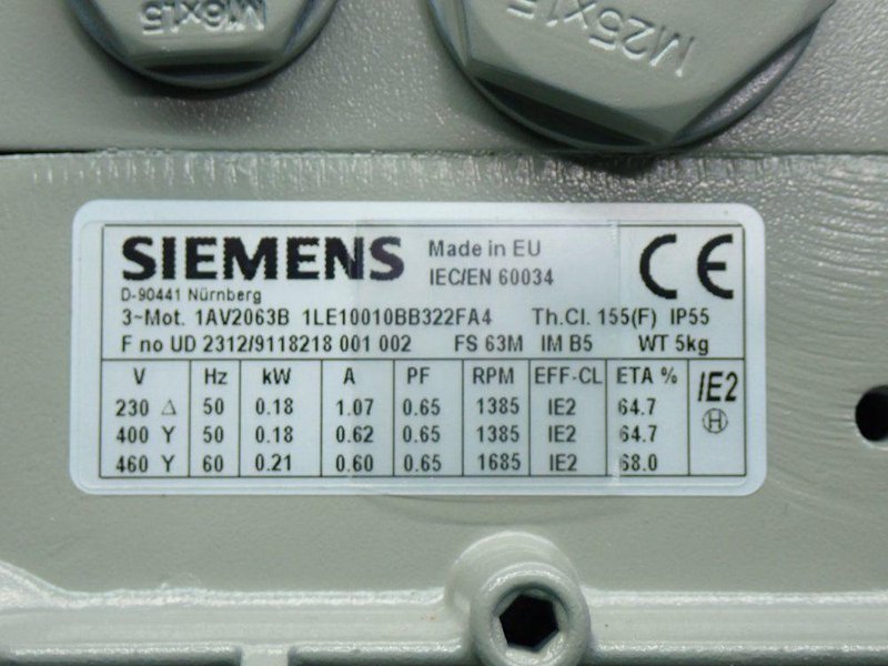 Siemens Simotics Gp Motor Unit - 1av2063b 1le10010bb322fa4