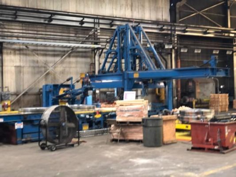 60" X .187" X 40,000# BRANER TURRET SLITTING LINE w/ 72" X 10K STAMCO PACKAGING LINE