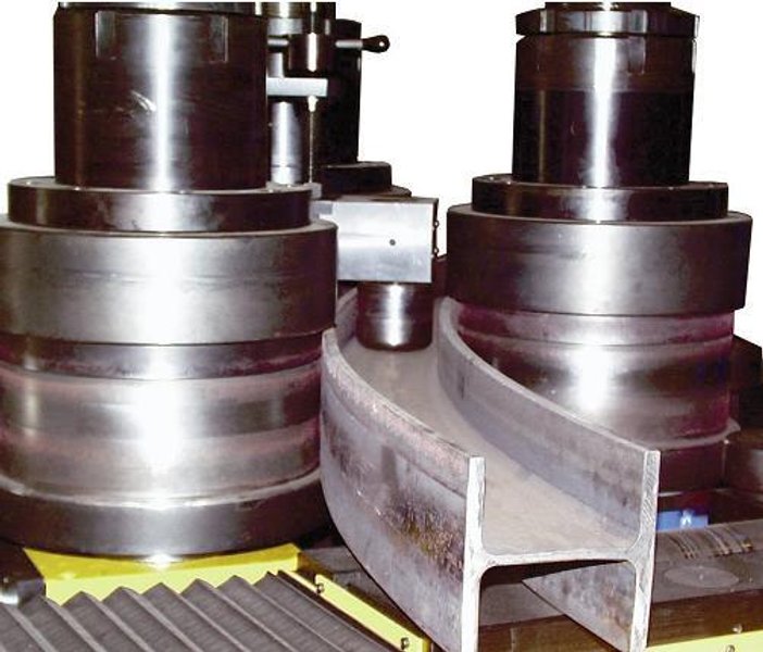 (2015) 10" X 10" X .40" TAURING ALPHA-200CNCI CNC ANGLE BENDING ROLL. STOCK # 0744422