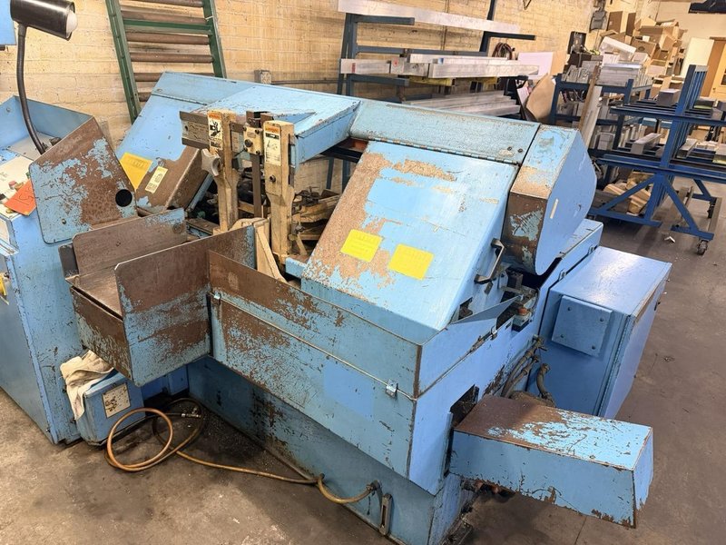 DoAll 13″ x 13″ Model C-3300NC Automatic Horizontal Bandsaw, 1998 –  NC Control, Programmable Job Memory,  Auto Shuttle Indexing Bar Feed