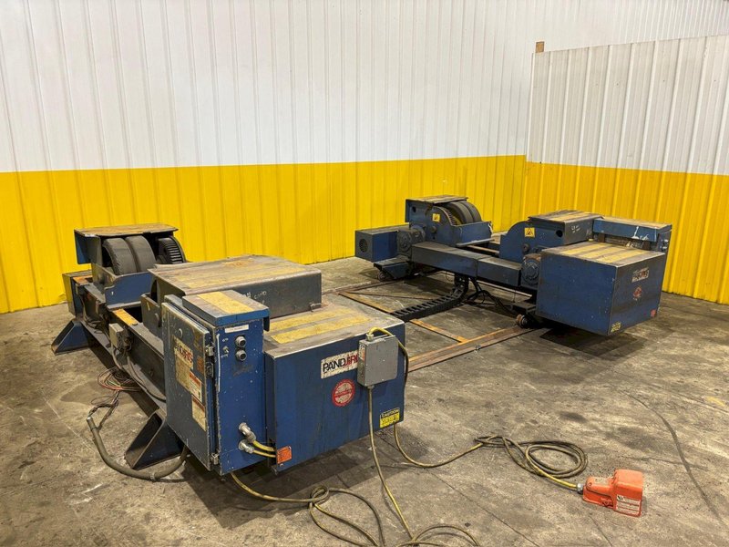 34 TON (68,000 LBS) PANDJIRIS MODEL #PR100 GEAR DRIVEN POWERED TANK TURNING ROLLS: YOBRO #24351