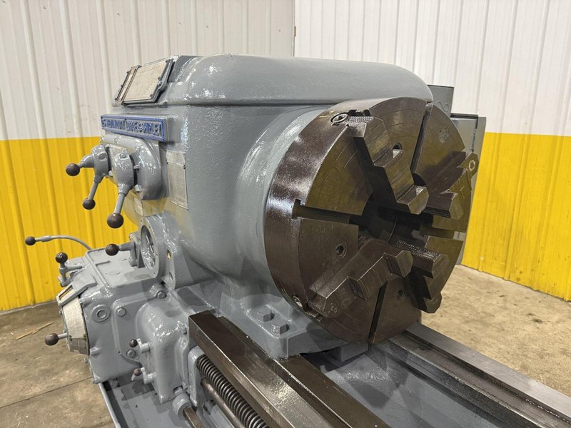 28" X 144" LODGE &amp; SHIPLEY 8-7/8" HOLLOW SPINDLE ENGINE LATHE 8-7/8" HOLE: STOCK #24032