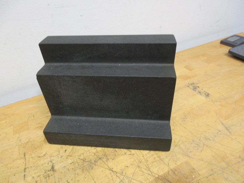 Rahn Black Granite Stepped Surface Plate 12" x 6" x 9" with Step Heights 2", 7", 9"- Auction Item