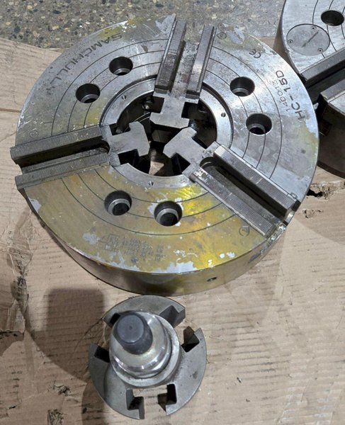 SAMCHULLY HC‑15D 15″ 3‑Jaw Self‑Centering Lathe Chuck USED