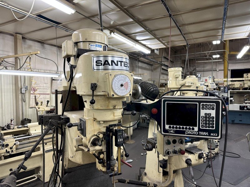 3 HP SANTEC RB-10 PROTO TRAK MX2 CNC VERTICAL MILL. STOCK # 0641523