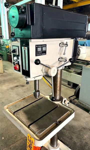20" Willis Single Spindle Drill 20VS, V-Speed 150-2000 RPM, Floor, 2 HP