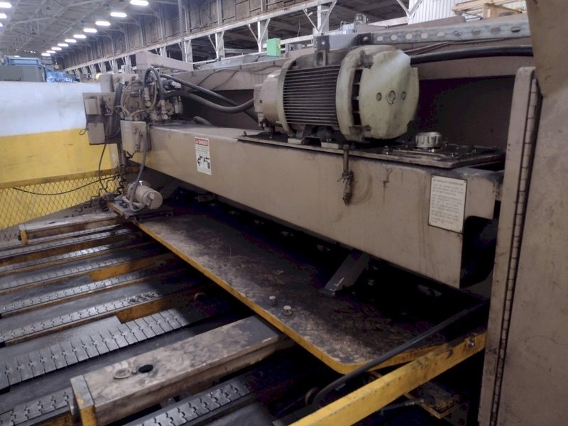 10' x 10 GAUGE CINCINNATI MODEL #1350 CNC HYDRAULIC POWER SQUARING SHEAR: STOCK 17233