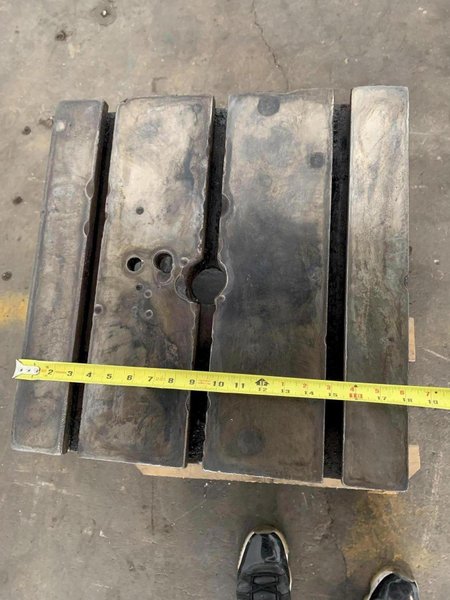 18" W X 18" D X 18" H CARLTON T-SLOTTED DRILL BOX TABLE. STOCK #0680224