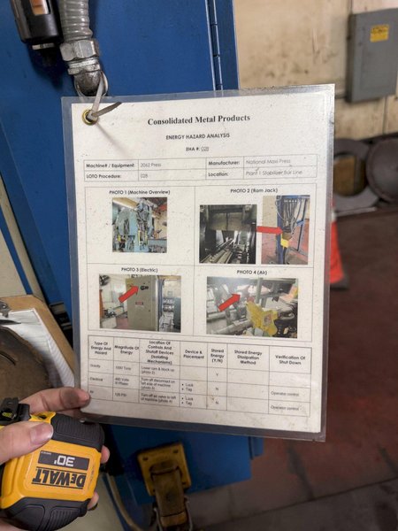 700 TON NATIONAL MAXIPRESS FORGING PRESS. STOCK #1087026