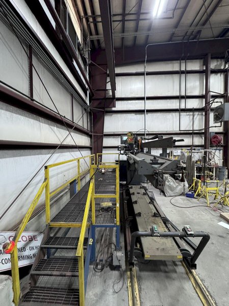 144" BANDCROFT LINEAR SUB-ACR SEAM WELDER WITH AC1200 IDEALARC LINCOLN WELDER. STOCK # 0980926