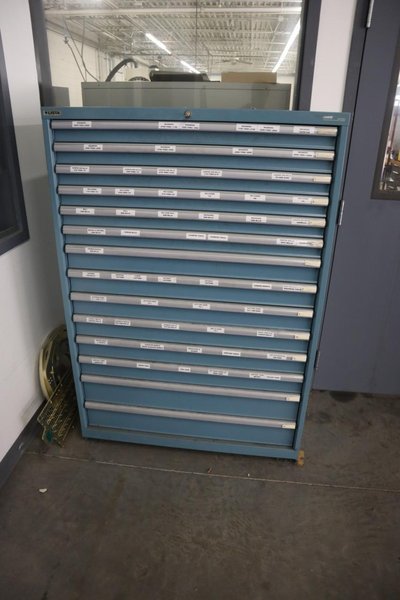 Lista HD Tool Cabinet LOADED with Perishable Cutting Tools, (14) Drawers- Auction Item