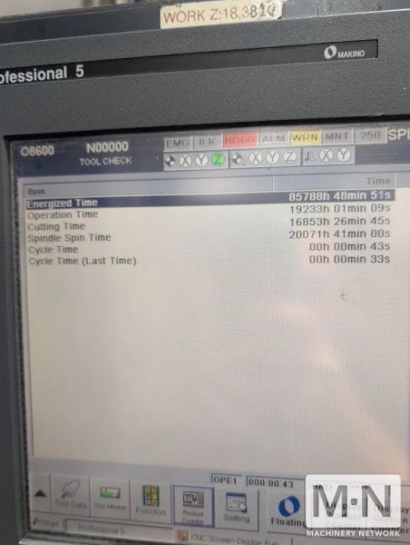 Makino F5 CNC Vertical Machining Center, 2011