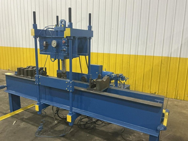 75 TON X 96" DRILCO TRAVELING HEAD HYDRAULIC STRAIGHTENING PRESS: YOBRO #25865