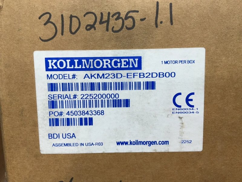 Kollmorgen Pm Servomotor  - Akm23d-efb2db00